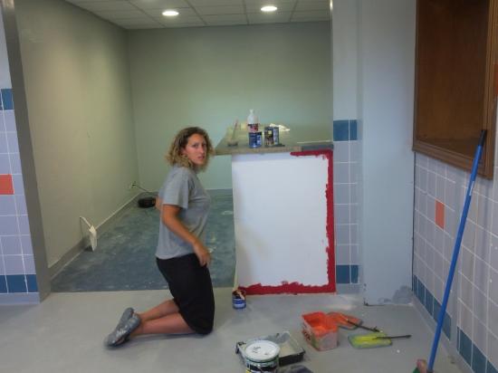 Aurélie en pleine action